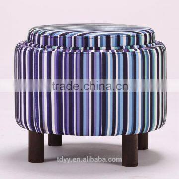 TDC-507-2 QVB JIANDE TONGDA Living storage Ottoman with Tray Table coffe table round storage ottoman STORAGE