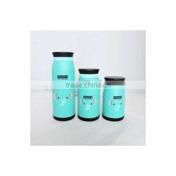 multicapacity lovely/cartoon pictures double wall vacuum flask /mug water bottle