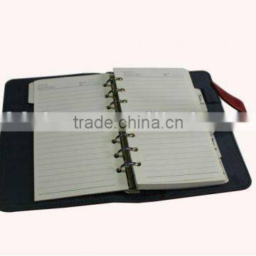2013 diary organizer pu leather notebook