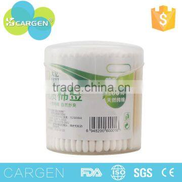 200 tips wood sterile q tip cotton swab for baby