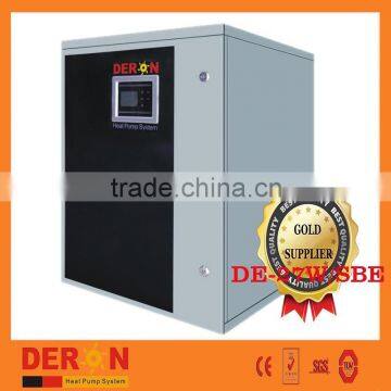 Deron high COP brine/ geothermal/ground source R410a heat pump water heater with heating or cooling 7.6KW(CE)