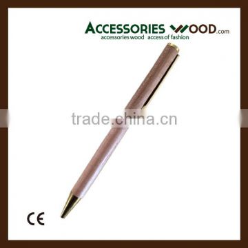 Wooden pen with different metal colors and customized logo for business men