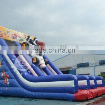 2016 Selling Giant Mario Inflatable Water Slide for Kids