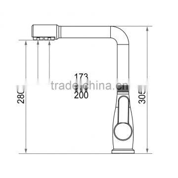 OEM&ODM Accept Upc Kitchen Faucet 304 Stainless Steel Long Handle Double Outlet Tap photo-3