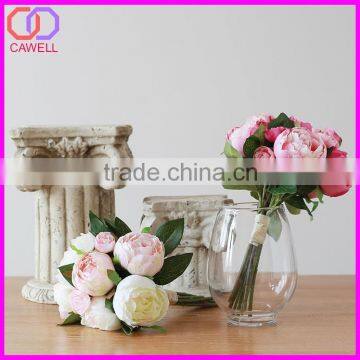 Wholesale Artificial Bride Flower Silk Peony Bouquet