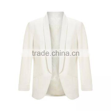 Cream Blazer Jacket For Woman