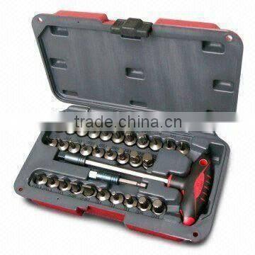 23 piece 1/2-inch Dr.socket Bit Set, Include 1-piece T-handle with Quick Release