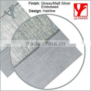 Silvery wrapping paper roll