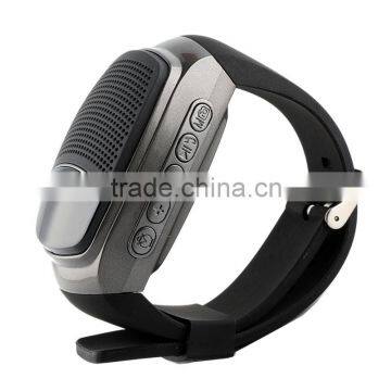 Digital bluetooth speaker watch with microphone