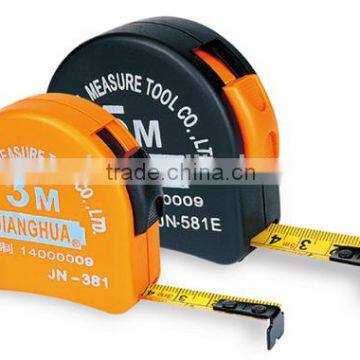 Custom logo design mini promotion steel measuring tape/double side double color measure tape with MID certificated.