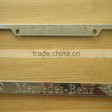 Factory Promotional!! Hot Selling Low Price Car License Frame With Chrome Finish