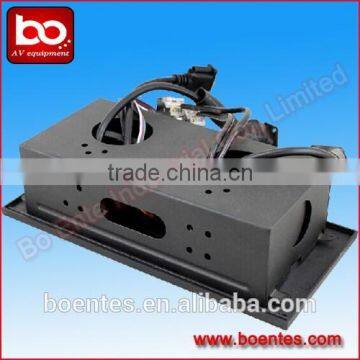 Black Zinc Alloy Type Conference Desktop Pop Up Power Socket With Extension Cables VGA/USB/HDMI Connecetor