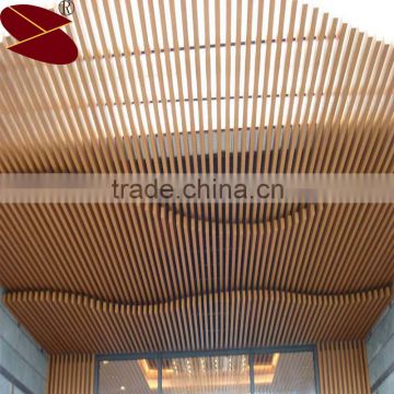 House Sales Center Ceiling Design of composite plate aluminium baffle ceiling