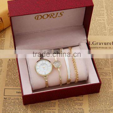 Fancy mixed colors gift set watch girls