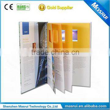 New design 4.3Inch Video Brochure for Trade Show ,LCD Video Booklets with Multi-pages Shenzhen Wholesaler