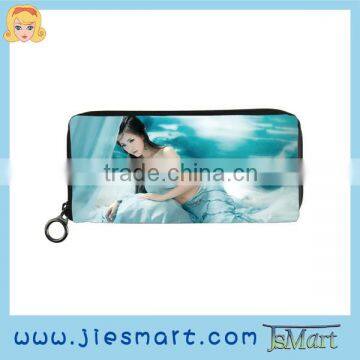 microfiber wallet digital printing lady purse