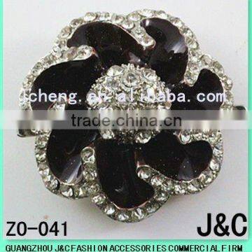 Fashion Round Rhineston Zamac Button