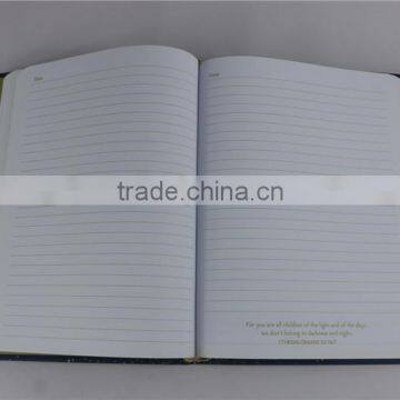 Foil Stamping Leather Journal Simple Design Diary Notebook photo-4