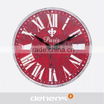 DEHENG wood MDF wall clock