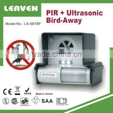 Ultrasonic Bird Scarer Bird Away Repeller with Strobe