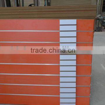 slatwall panel /slot mdf board/melamine wall board