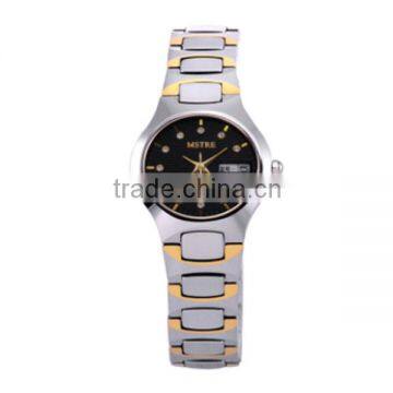 simple and elegant Comfortable Tungsten steel watch with diamonds chinese wholesales watch