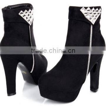 2016 Elegant High Platform Ankle Boots for Woman Sexy High Quality Half Boots for Hot-selling PDZ2657