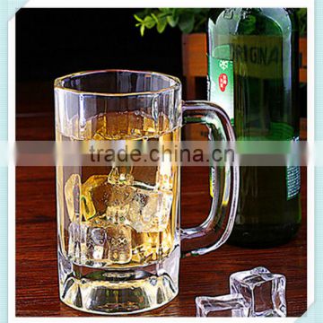 2016 hot sale new design beer mug wheat beer glass cup promotioal glass beer mug for sale