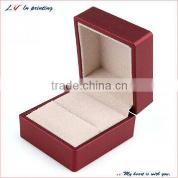 high quality recyclable velvet ring box lid in shanghai