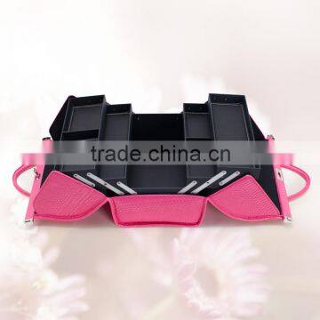 Soft Cosmetic Case - Soft Cometic Bag- Leather Beauty Cosmetic Makeup Vanity Case photo-4