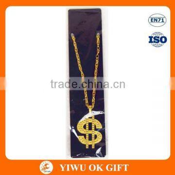 Plating alloy necklace, gold necklace designs for decorate