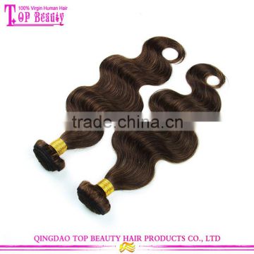 Large Stock Factory Price Color 4 Brazilian Hair Wholesale Colored Brazilian Body Wave Hair Weave Extension