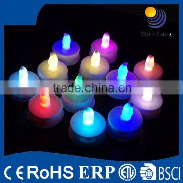 Factory price battary power pillar mini led tea light colorful candle light