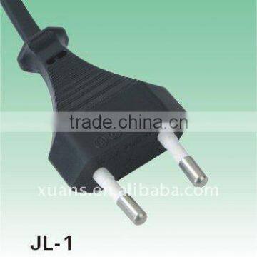 Euro vde plug 2 round pin and 2.5a electric plug JL-1