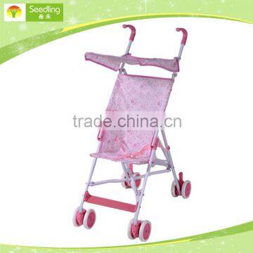 Baby doll stroller with canopy, pink baby strollers sale, china baby stroller factory