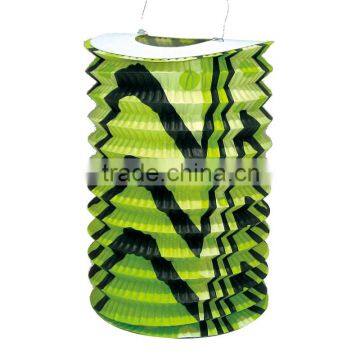 Green and black ripple lantern chinese accordion paper lantern