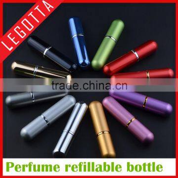 Empty selling good quality pocket size 5ml perfume refill bottle for girls