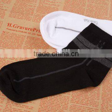 Custom UK Gentlemen Thin Ankle Socks,Black and White Color Mens CK Ankle Socks photo-6
