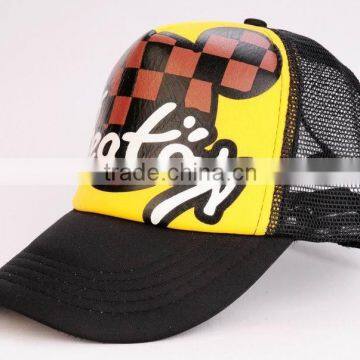 kids children 5-panel foam mesh trucker mesh cap