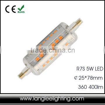 85-265vac 5w 78mm led bulbs r7s