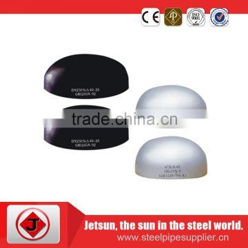 carbon steel seamless black or galvanized butt weld caps ASTM WPB A234