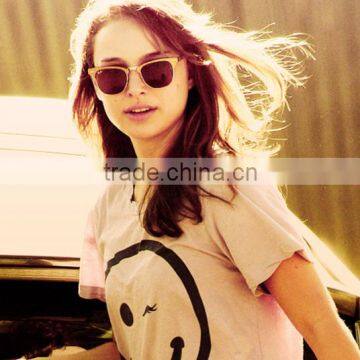 Tropical Trending Lens Print True Color Transfer Leopard Half Frame Sunglasses for Women