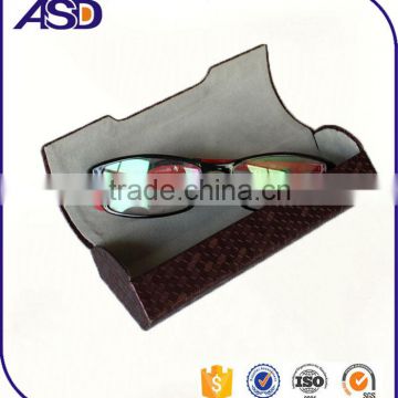 Wholesale PU Material Eyeglasses box with logo printing Glasses Case