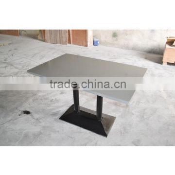 4 seats artificial marble restaurant dining table