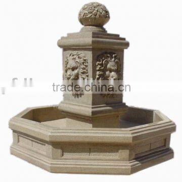 stone carving garden water fountain