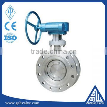 cast iron metal seated flange type butterfly valve