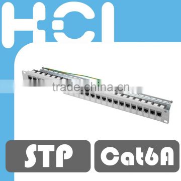 1U 24Port Cat6A Shielded STP Snap-In Type Patch Panels