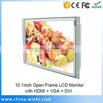 10 inch DC 12V 1.5A Open Frame LCD Cheap PC Monitor with H DMI VGA