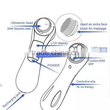 Personal Skin Care Ultrasonic & Spot Removal Beauty Instrument Galvanic Ion Beauty Facial Massager Face Lift photo-6