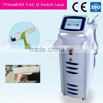 2015 laser hair removal alexandrite 2 in1 machine